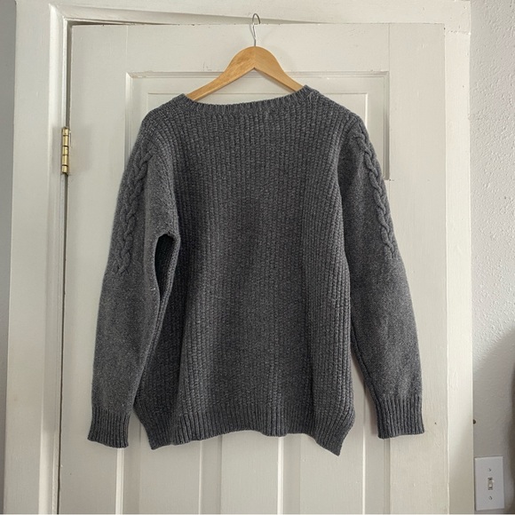Fisherman out of Ireland Grey Knit Sweater - Picture 6 of 8